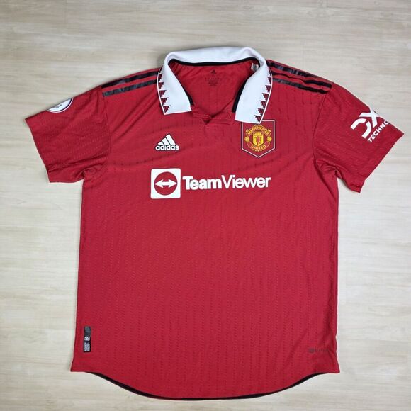 Adidas 22/23 Manchester United Home Authentic Jersey Men’s H13889 Size XL - Picture 1 of 10